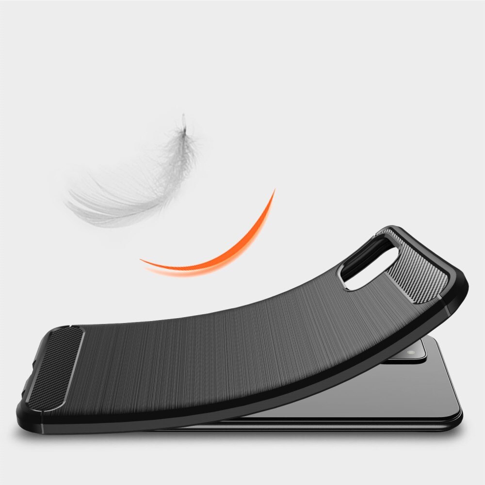 Hoesje TPU Brushed Samsung Galaxy A22 5G Zwart