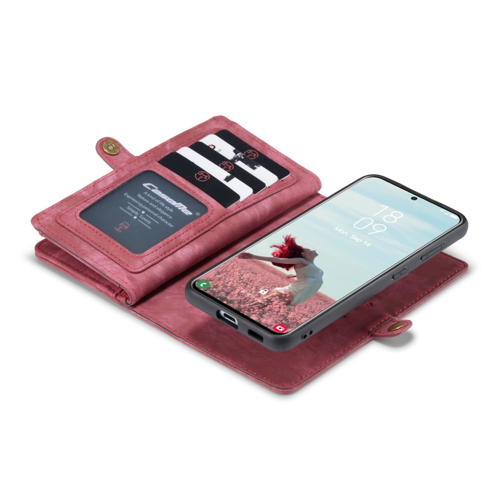 Multi-slot hoesje Samsung Galaxy S21 FE Rood