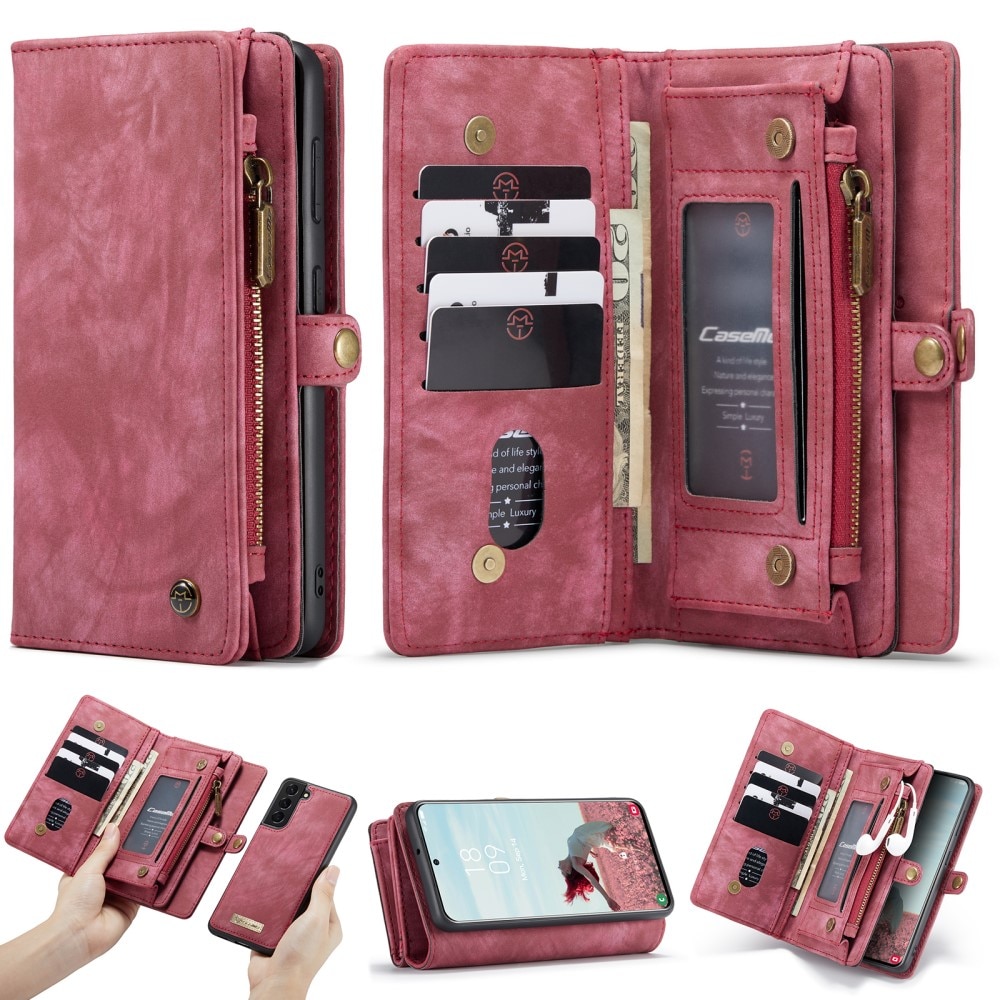 Multi-slot hoesje Samsung Galaxy S21 FE Rood