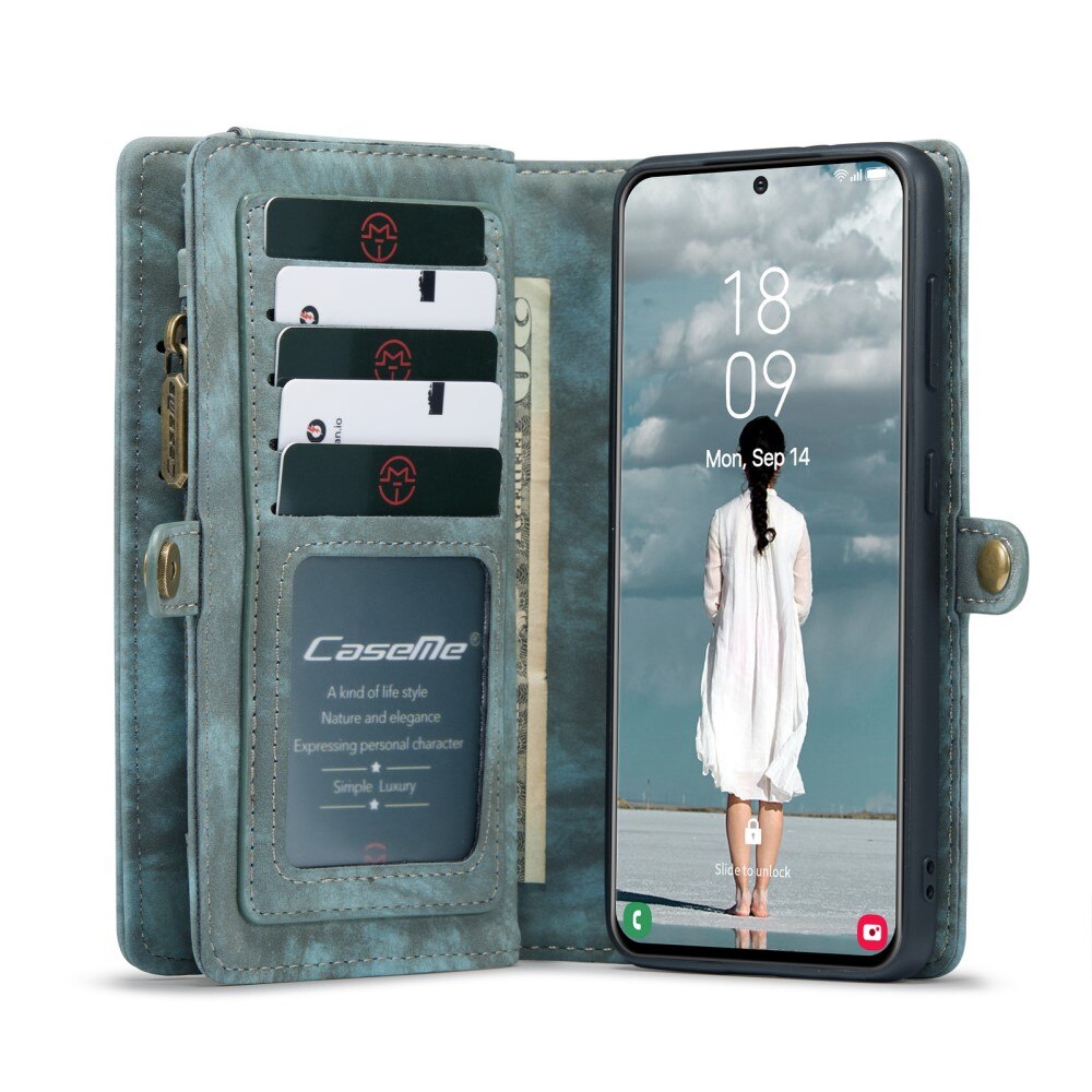 Multi-slot Hoesje Samsung Galaxy S21 FE Blauw