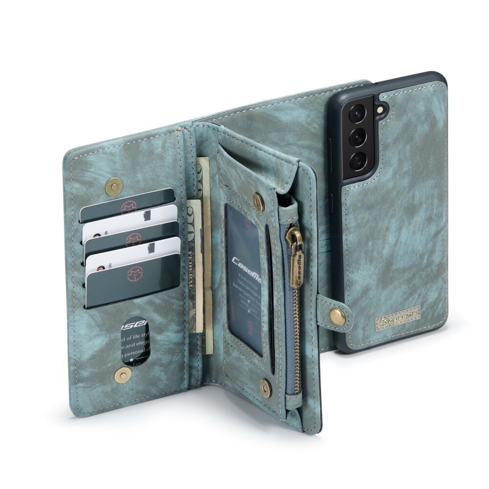 Multi-slot Hoesje Samsung Galaxy S21 FE Blauw
