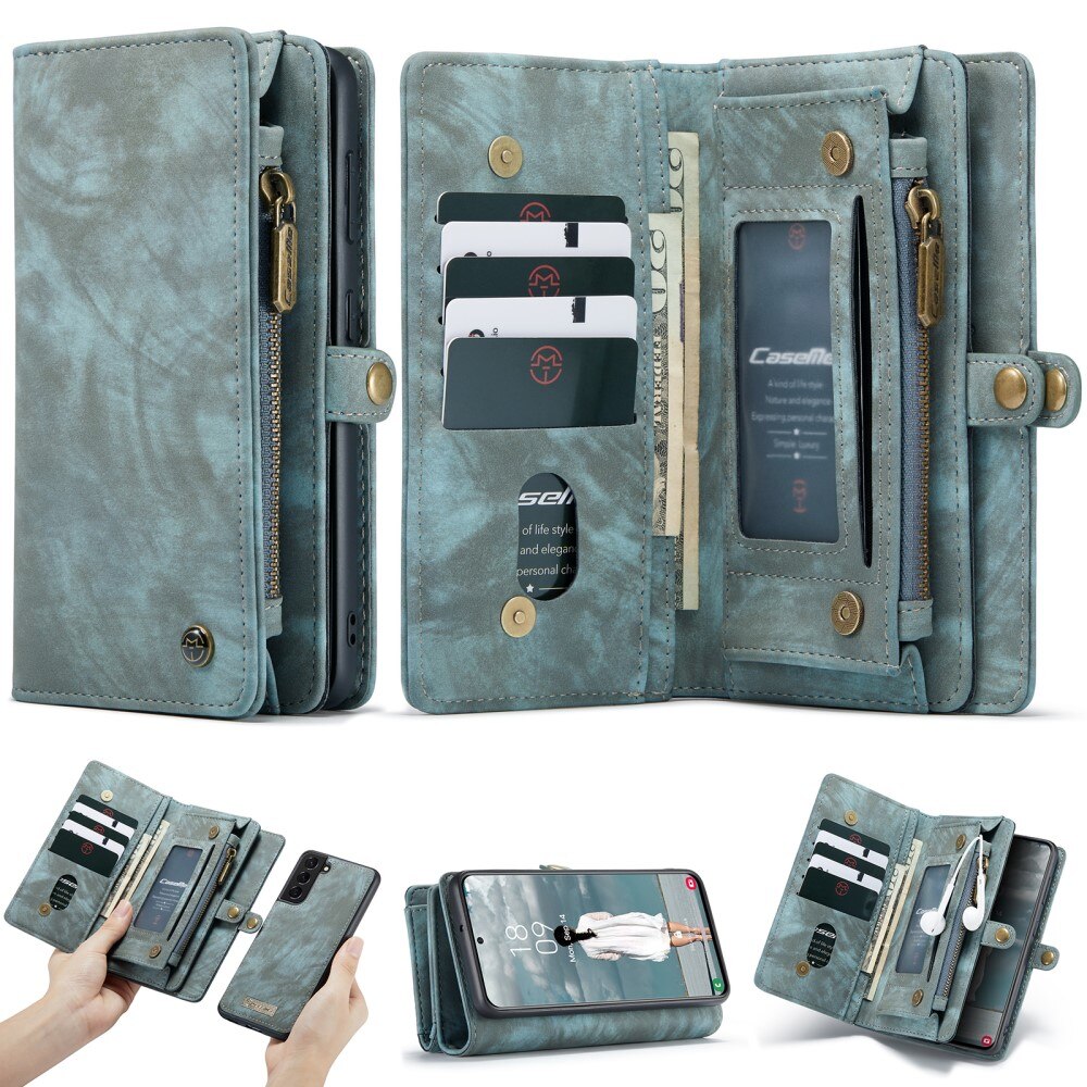 Multi-slot Hoesje Samsung Galaxy S21 FE Blauw