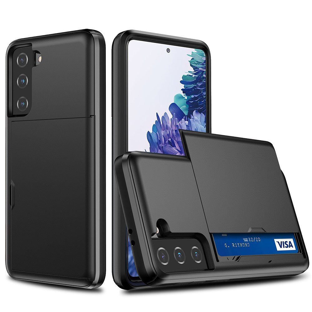 Samsung Galaxy S21 FE Hoesje met Cardslot Zwart