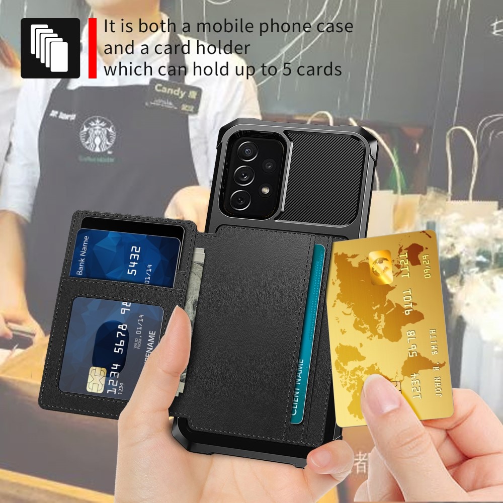 Samsung Galaxy A52 5G Tough Multi-slot Hoesje Zwart