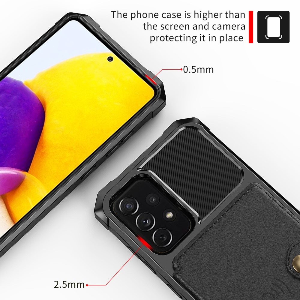 Samsung Galaxy A52 5G Tough Multi-slot Hoesje Zwart