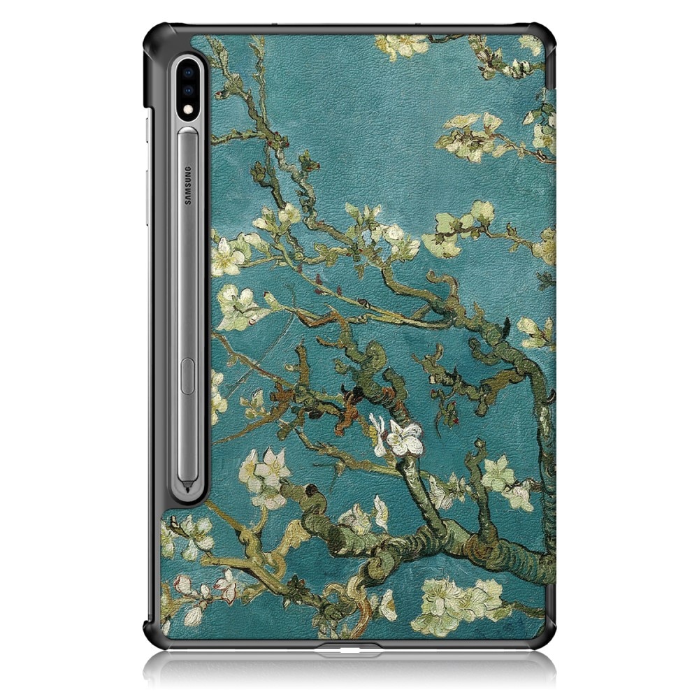 Samsung Galaxy Tab S7 FE Tri-fold Hoesje Kersenbloemen