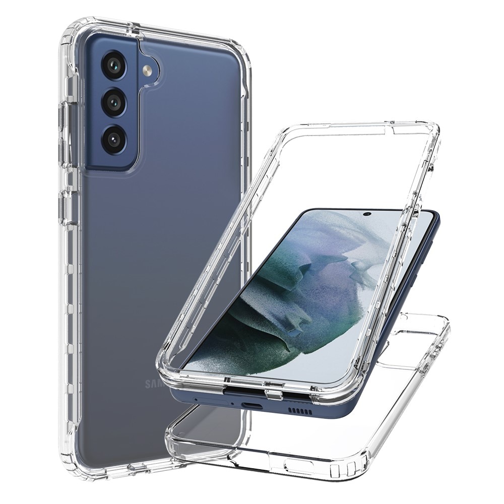 Samsung Galaxy S21 FE Full Cover Hoesje transparant
