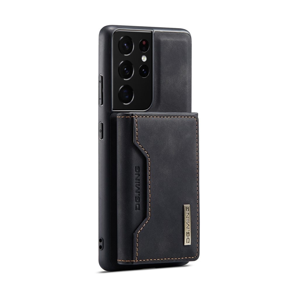 Magnetic Card Slot Case Samsung Galaxy S21 Ultra Zwart