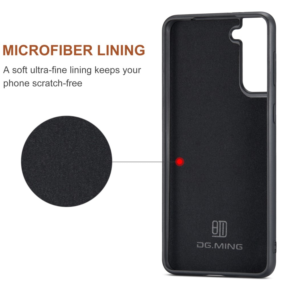 Magnetic Card Slots Case Samsung Galaxy S21 FE Zwart