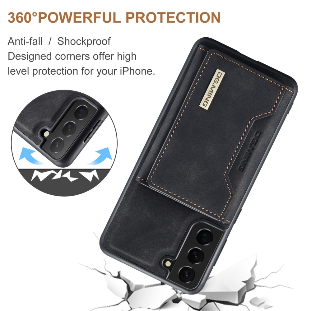 Magnetic Card Slots Case Samsung Galaxy S21 FE Zwart
