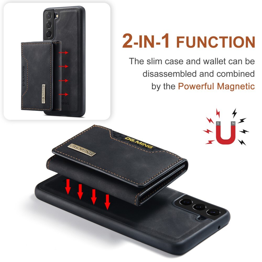 Magnetic Card Slots Case Samsung Galaxy S21 FE Zwart