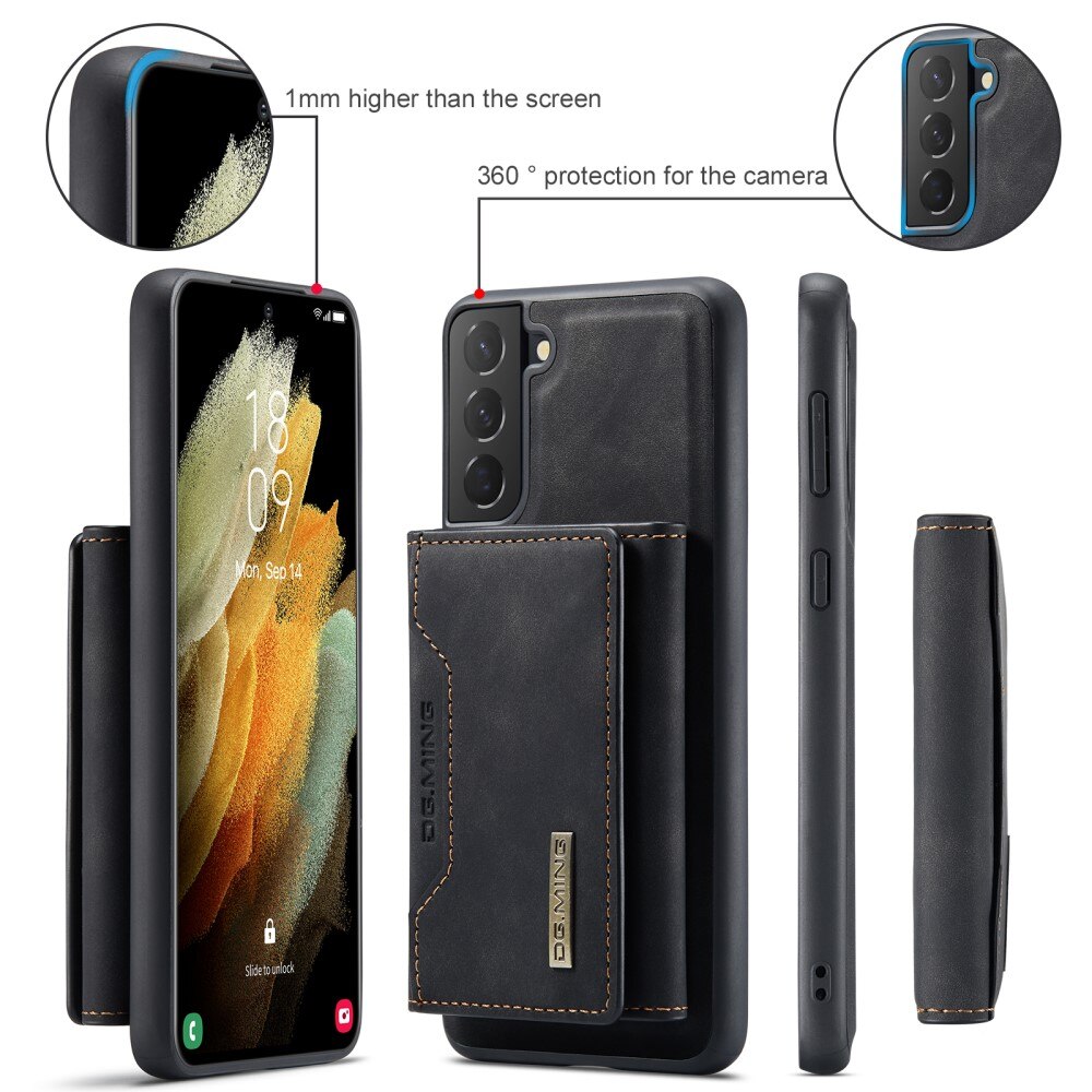 Magnetic Card Slots Case Samsung Galaxy S21 FE Zwart