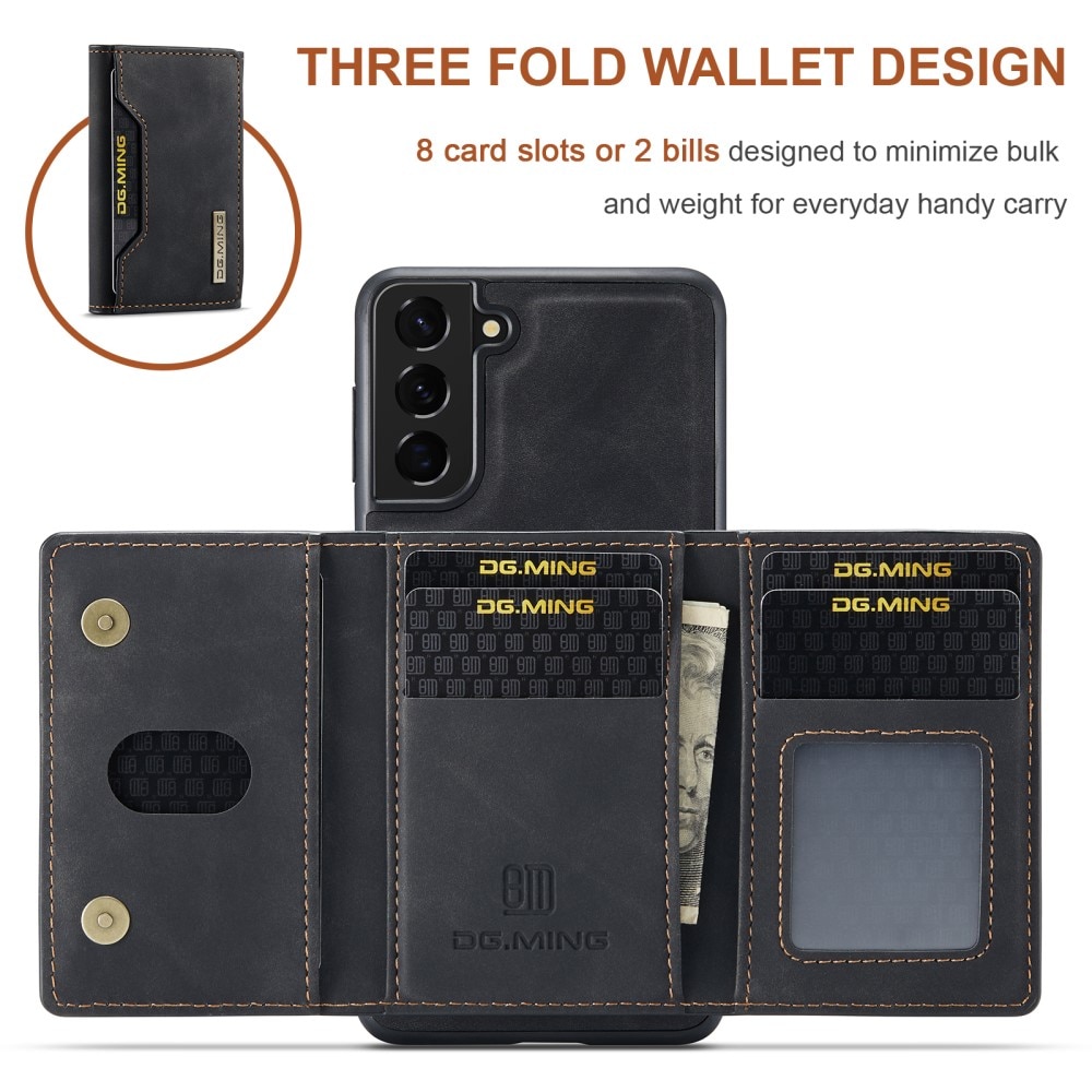 Magnetic Card Slots Case Samsung Galaxy S21 FE Zwart