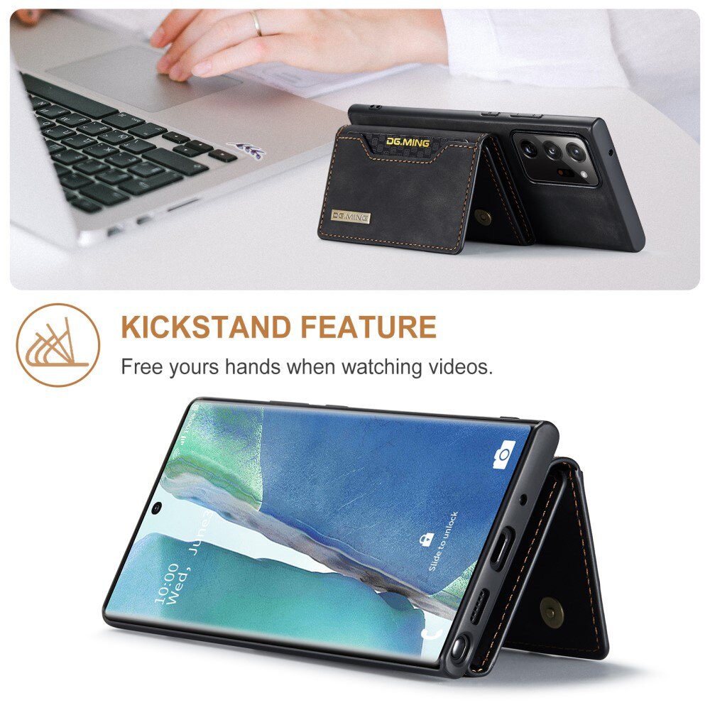 Magnetic Card Slots Case Samsung Galaxy Note 20 Ultra Zwart