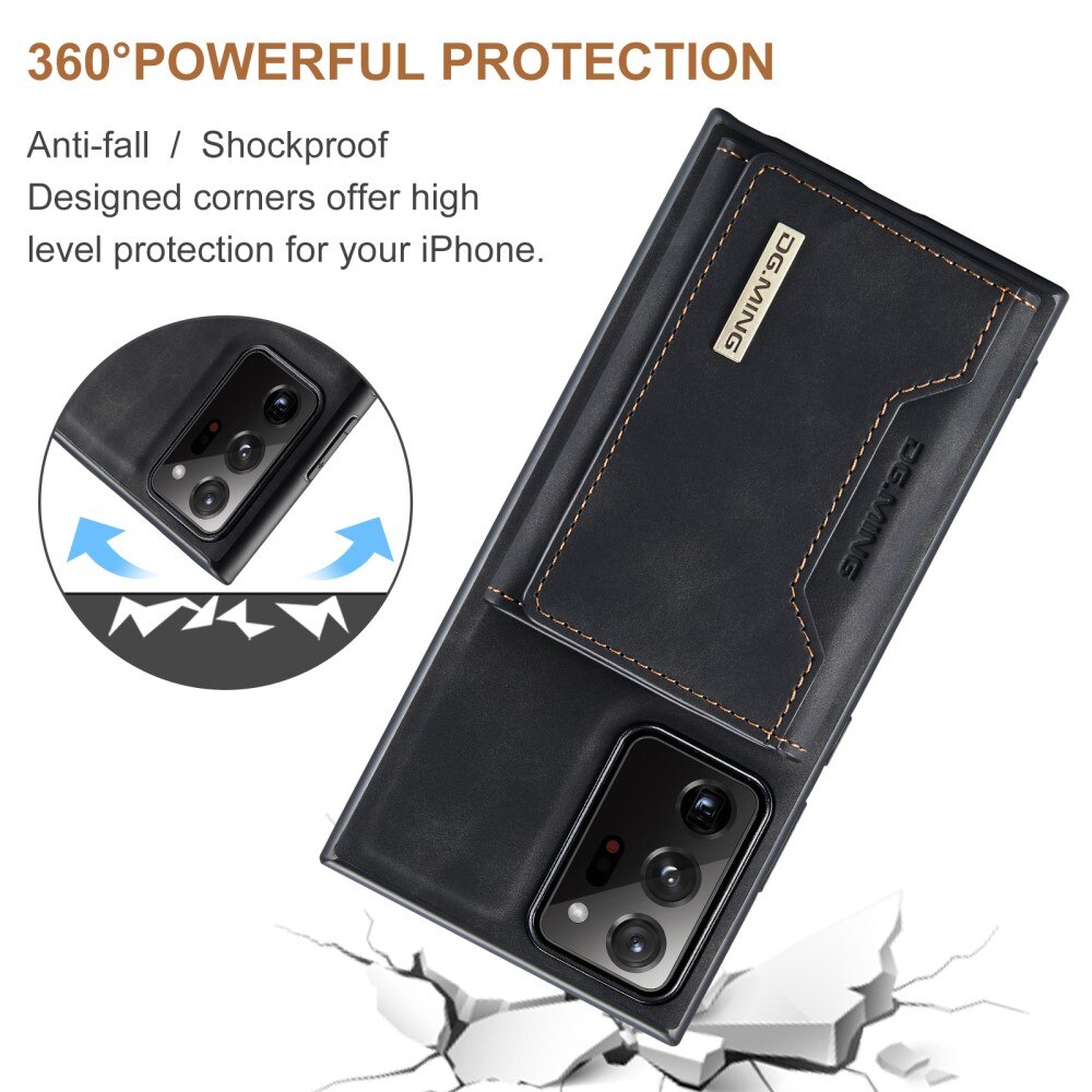 Magnetic Card Slots Case Samsung Galaxy Note 20 Ultra Zwart