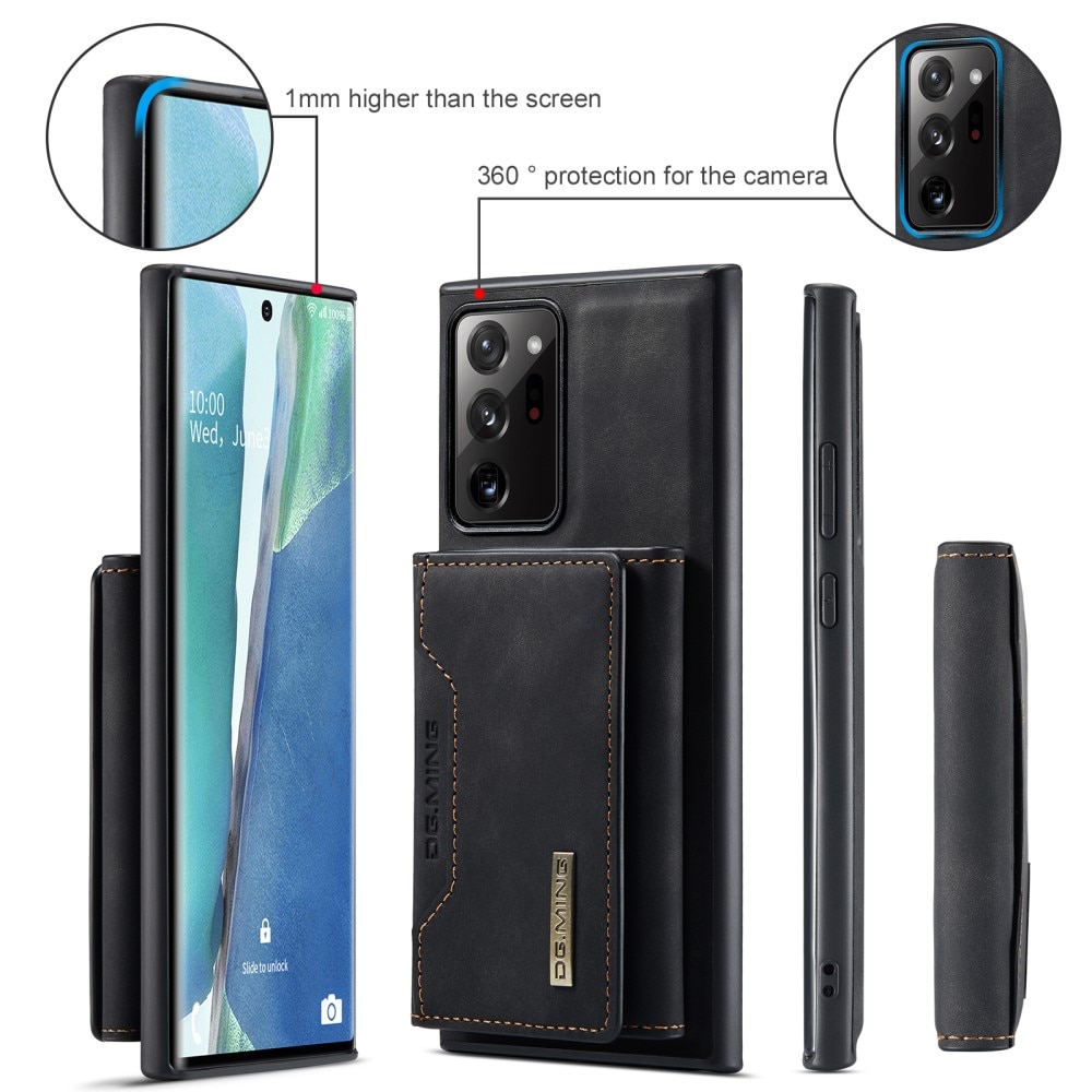 Magnetic Card Slot Case Samsung Galaxy Note 20 Ultra Zwart