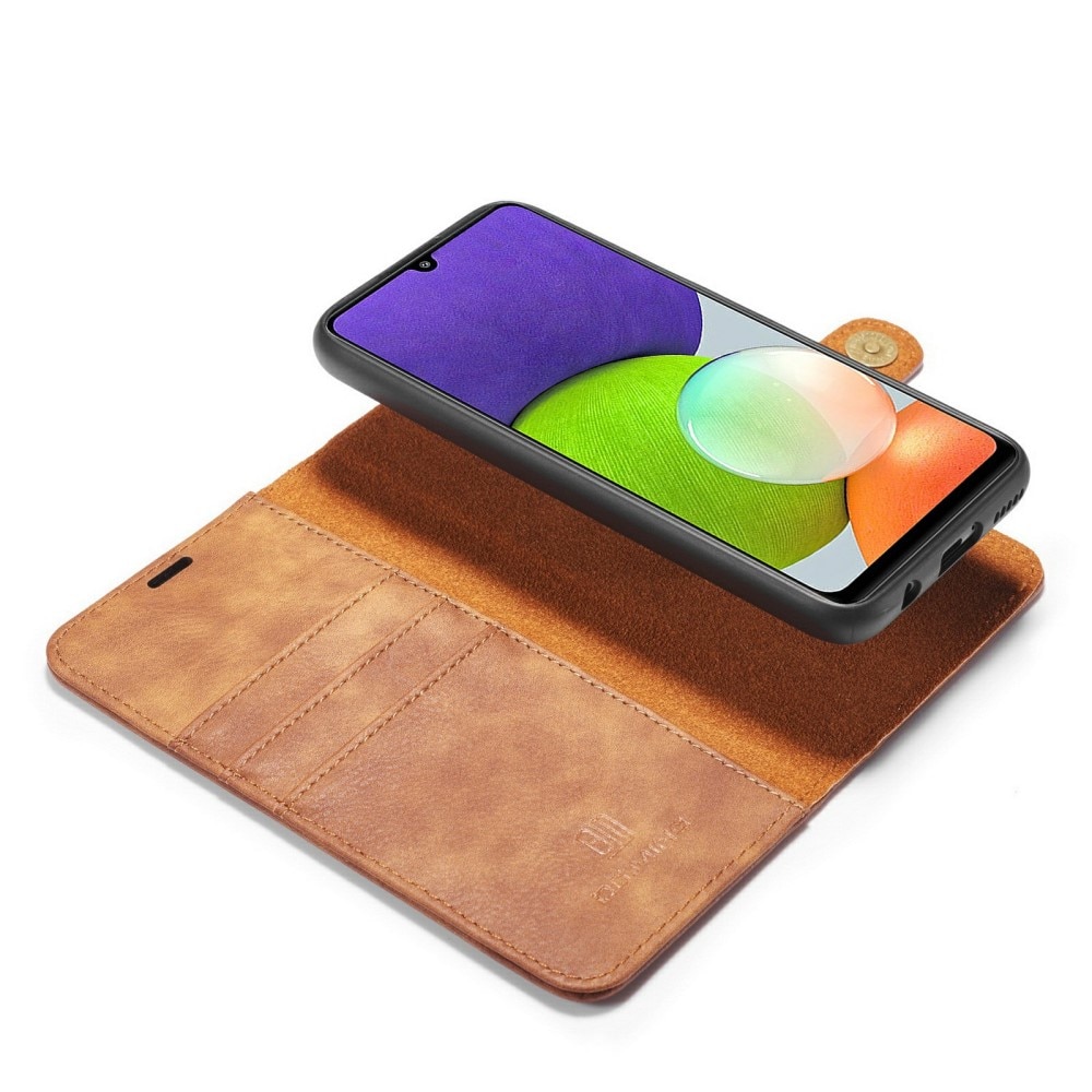 Magnet Wallet Samsung Galaxy A22 4G Cognac