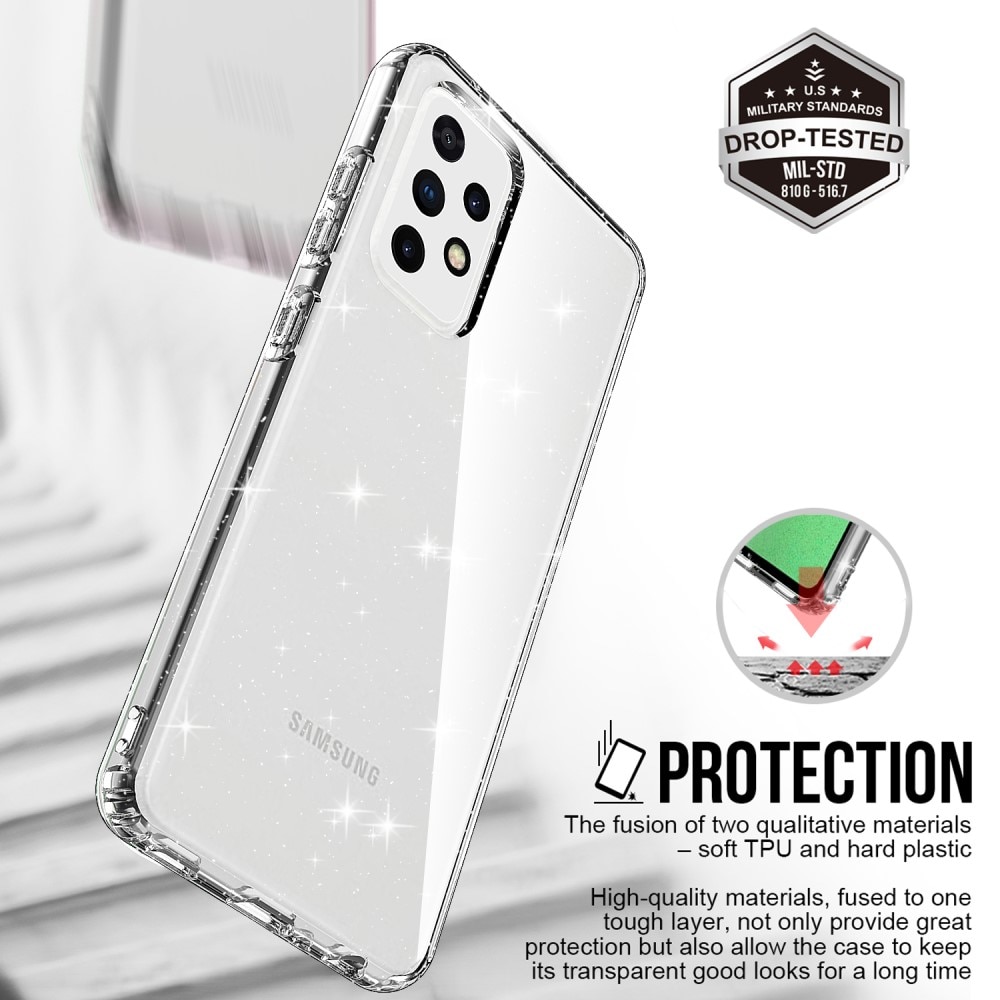 Samsung Galaxy A52 5G Glitter TPU Case transparant