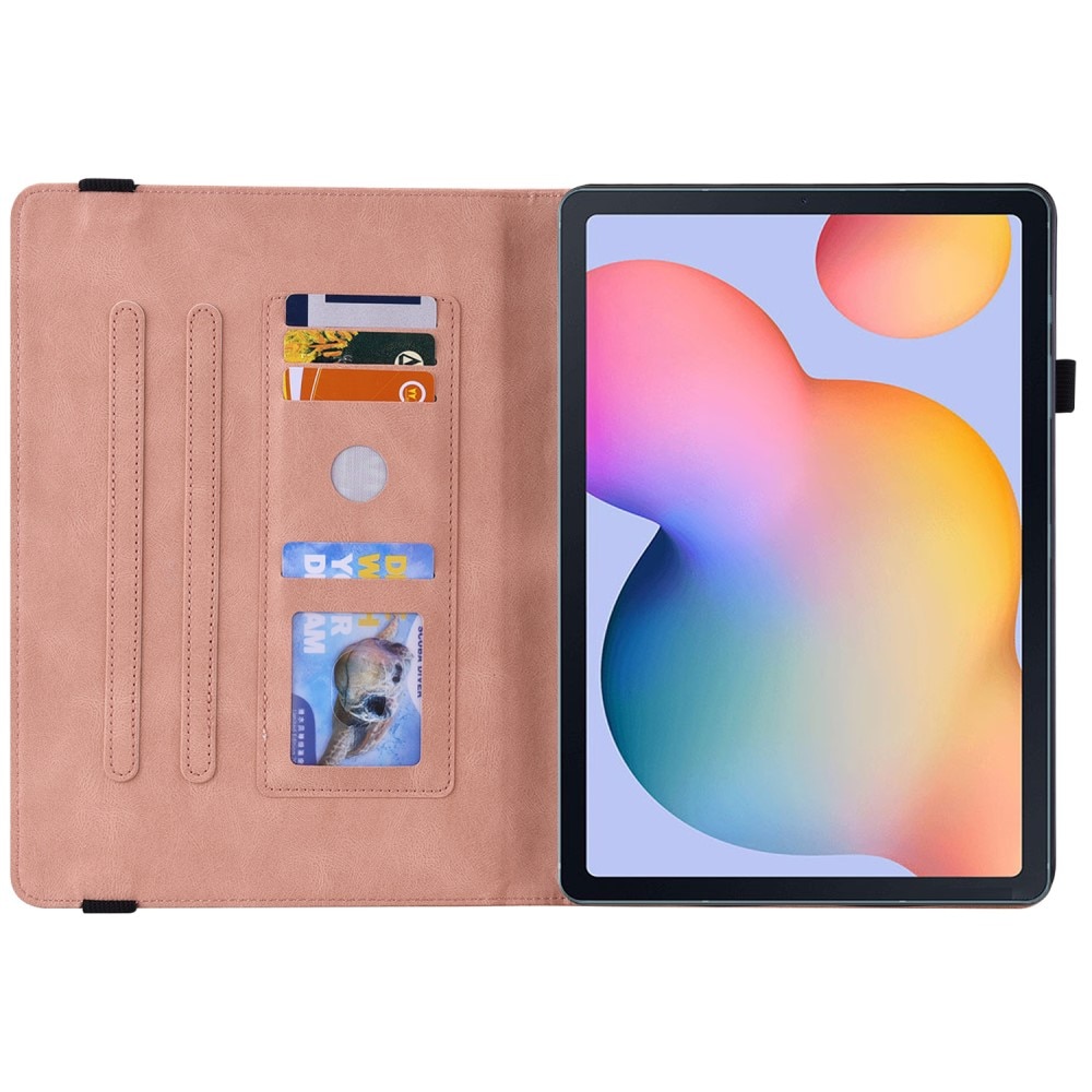 Samsung Galaxy Tab S6 Lite 10.4 Leren vlinderhoesje roze