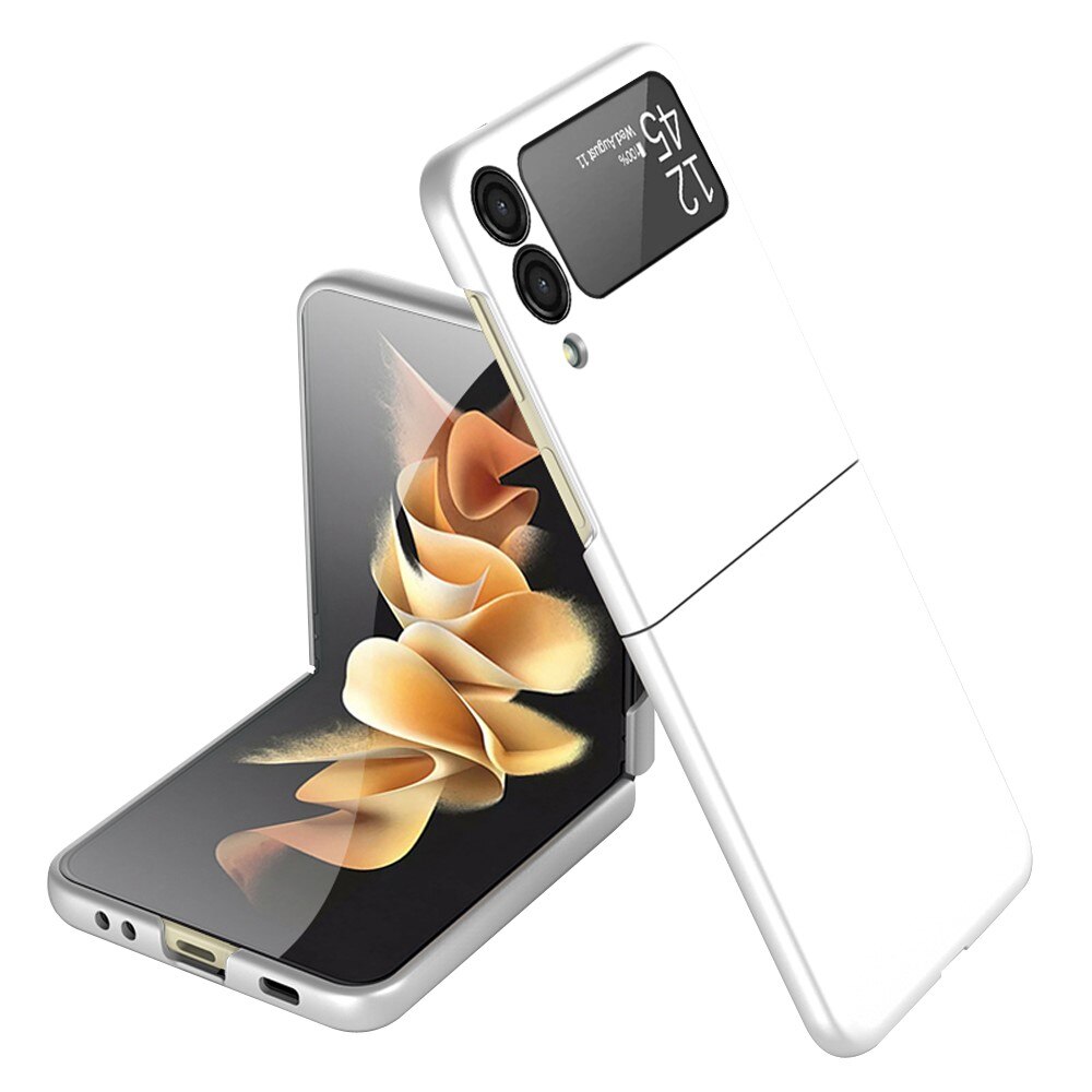 Samsung Galaxy Z Flip 3 Hardcase Gummicoating Zilver