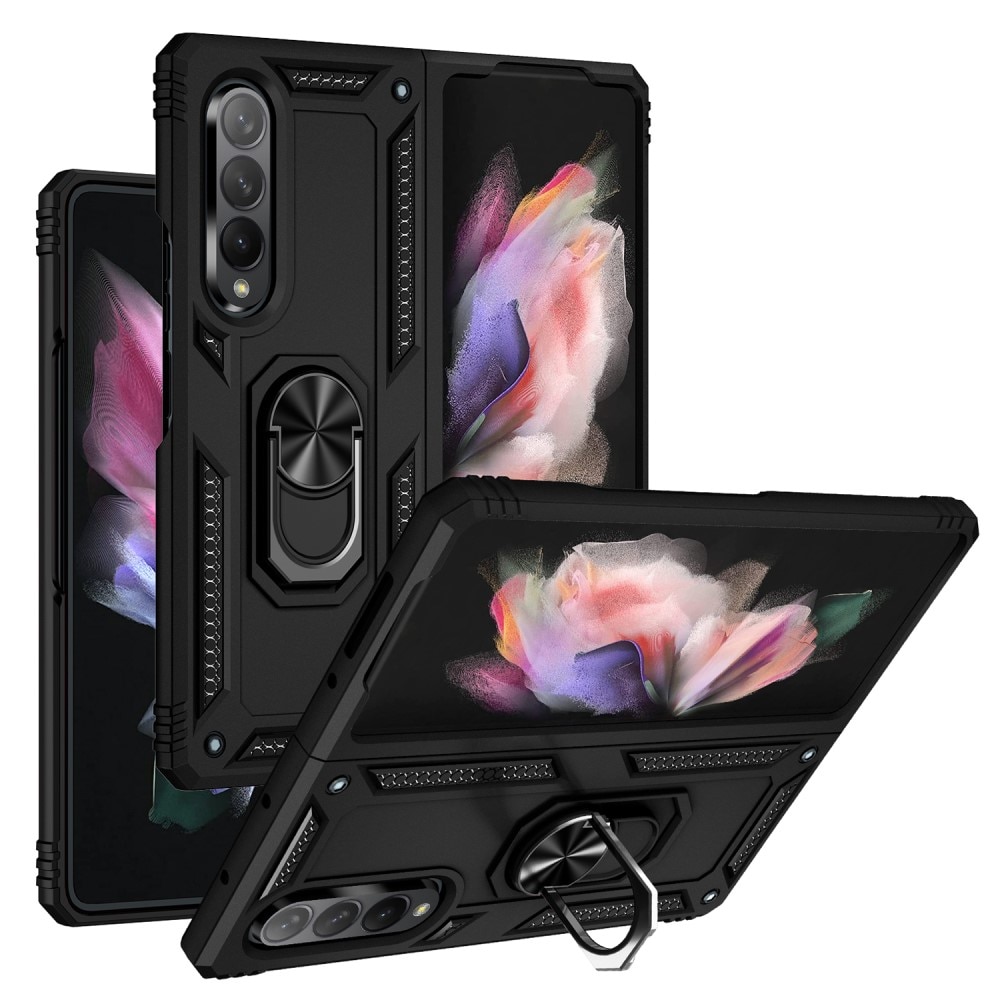 Samsung Galaxy Z Fold 3 Hybridcase Tech Ring zwart