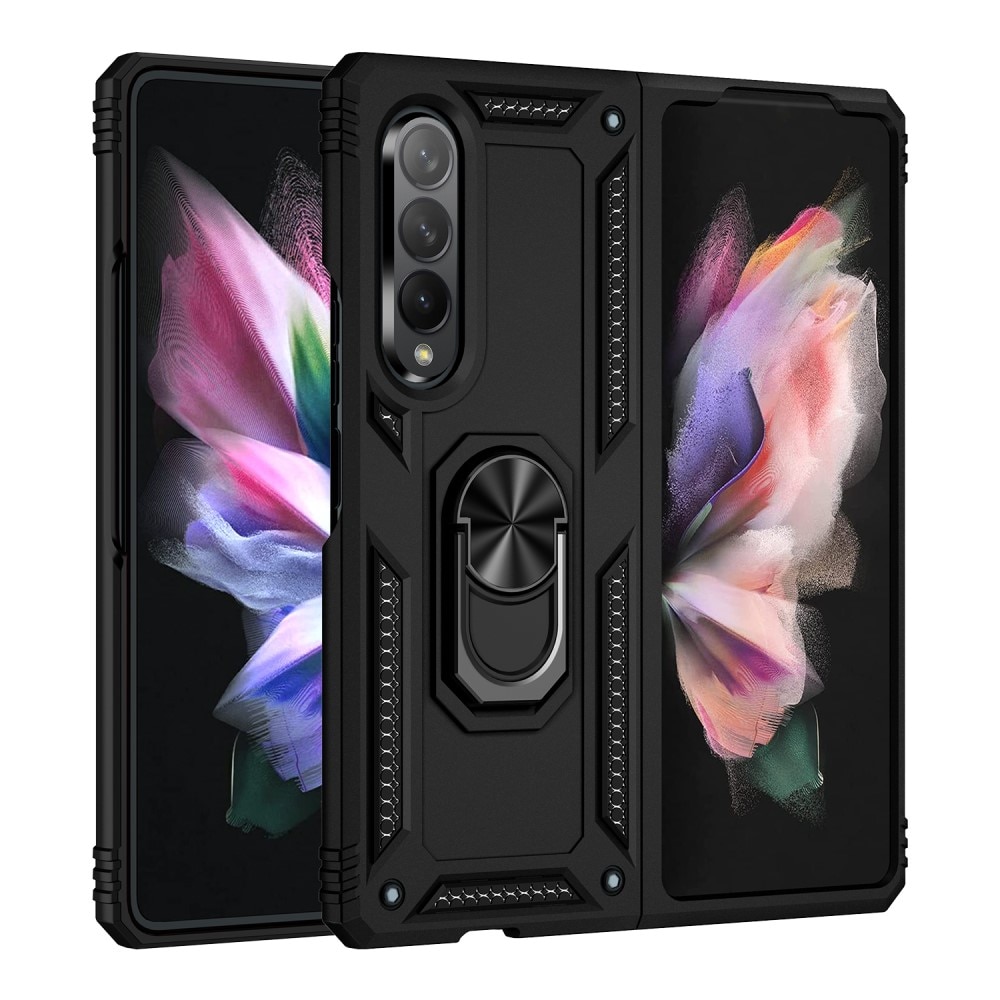 Samsung Galaxy Z Fold 3 Hybridcase Tech Ring zwart