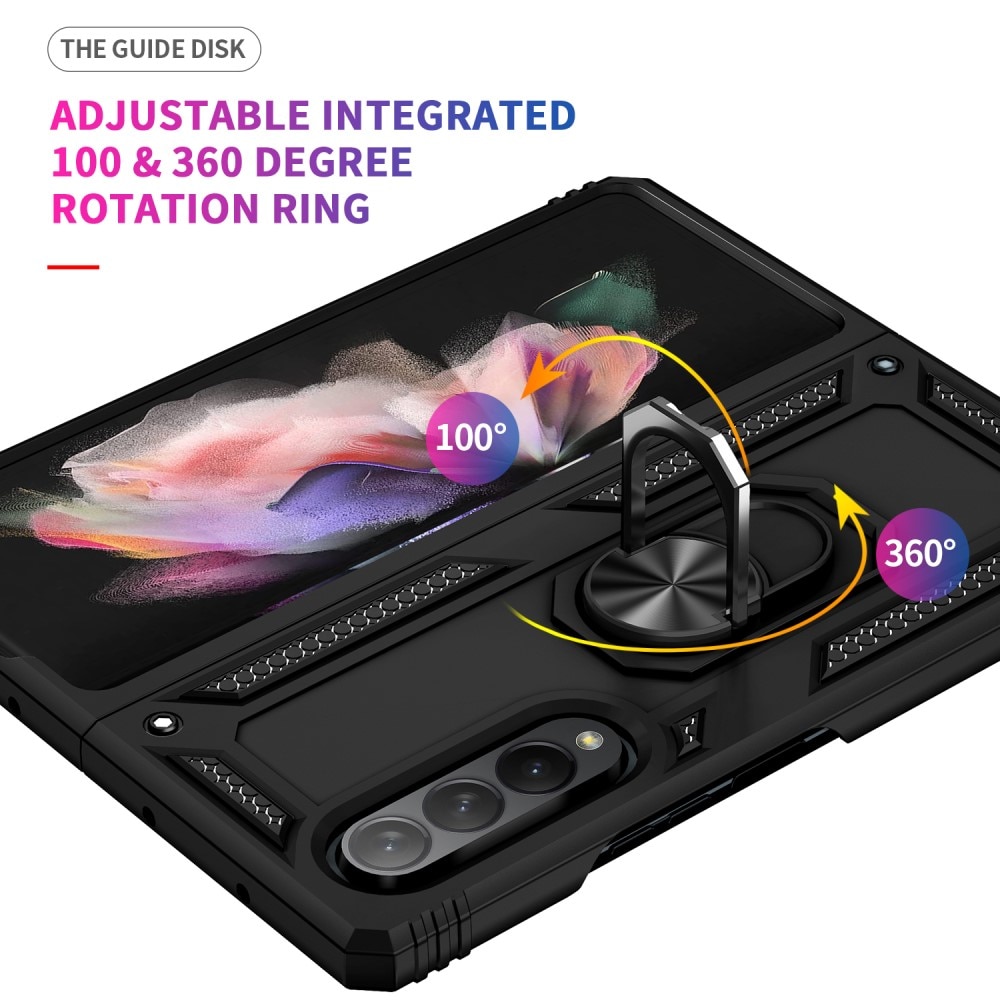 Samsung Galaxy Z Fold 3 Hybridcase Tech Ring zwart