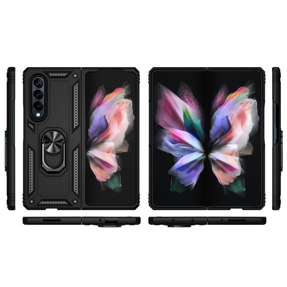 Samsung Galaxy Z Fold 3 Hybridcase Tech Ring zwart