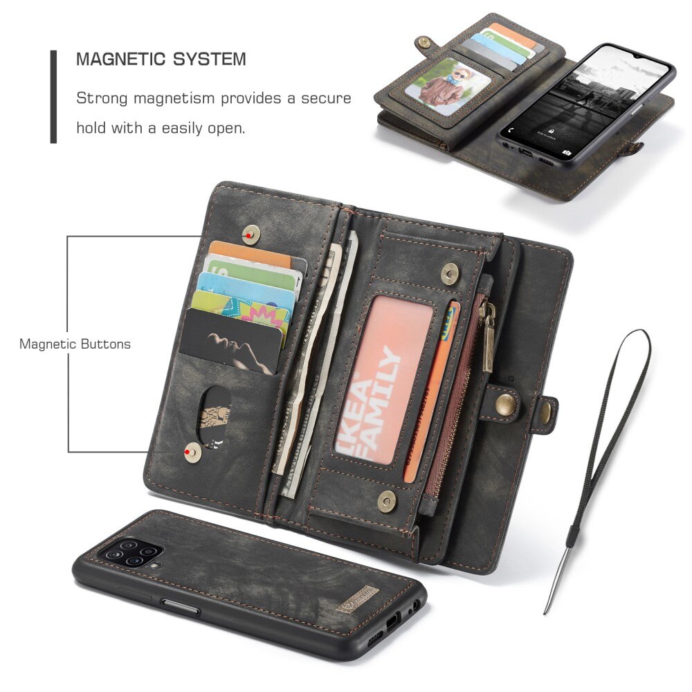 Multi-slot Hoesje Samsung Galaxy A12 5G Grijs