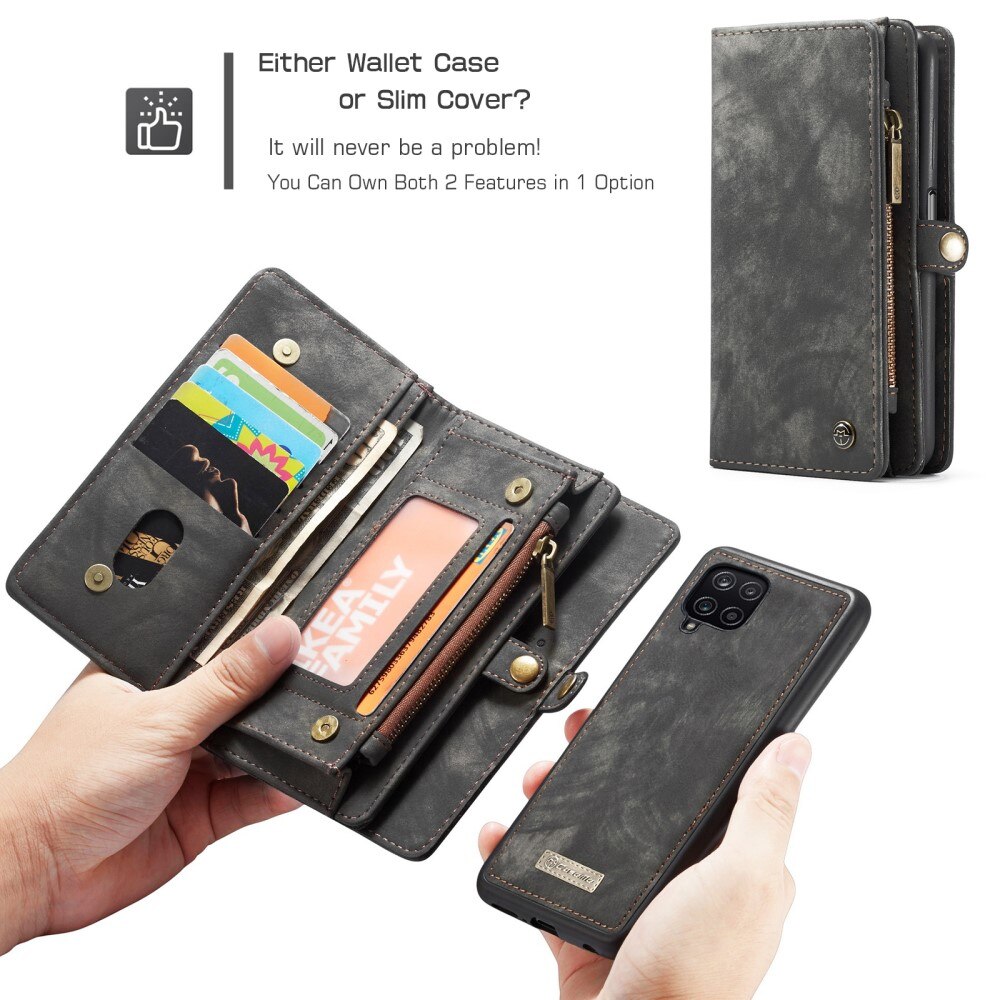 Multi-slot Hoesje Samsung Galaxy A12 5G Grijs