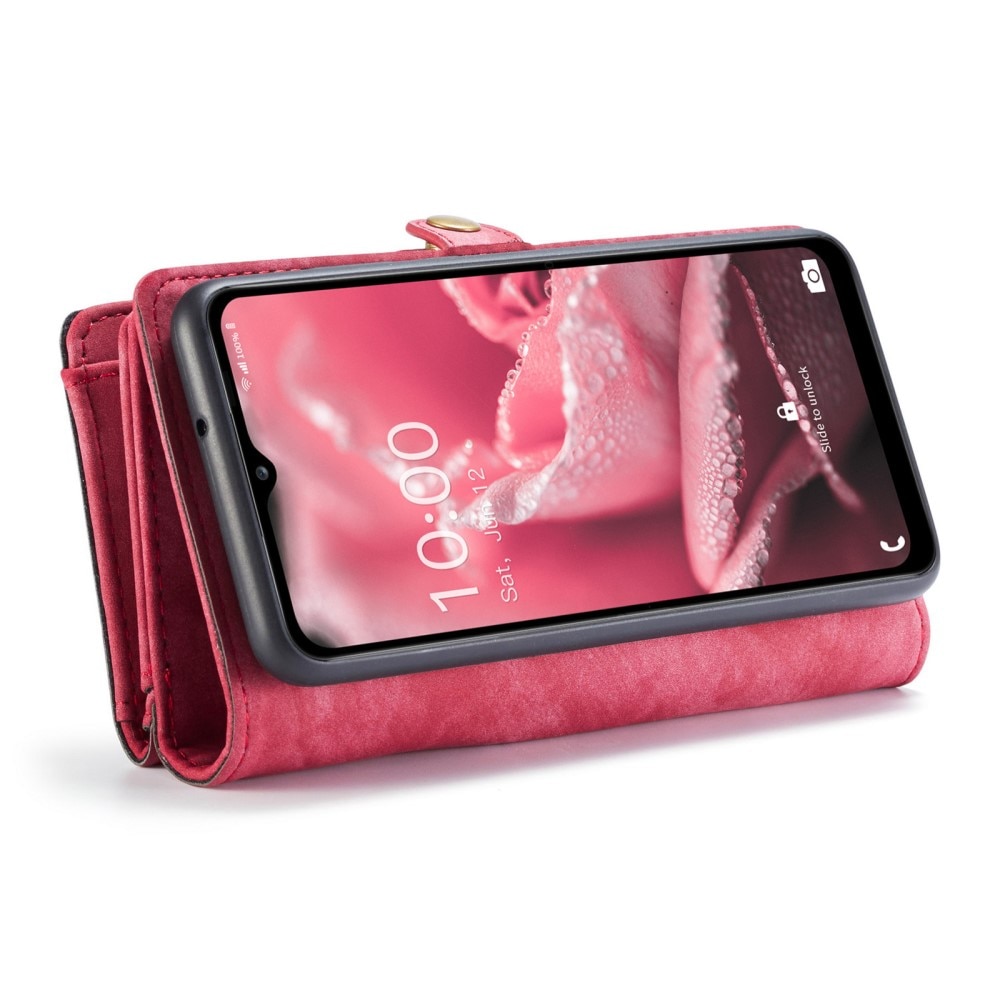 Multi-slot Hoesje Samsung Galaxy A12 5G Rood