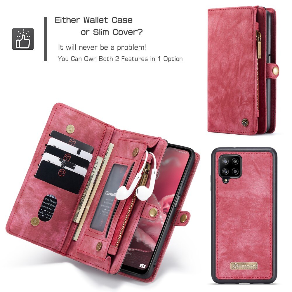 Multi-slot Hoesje Samsung Galaxy A12 5G Rood