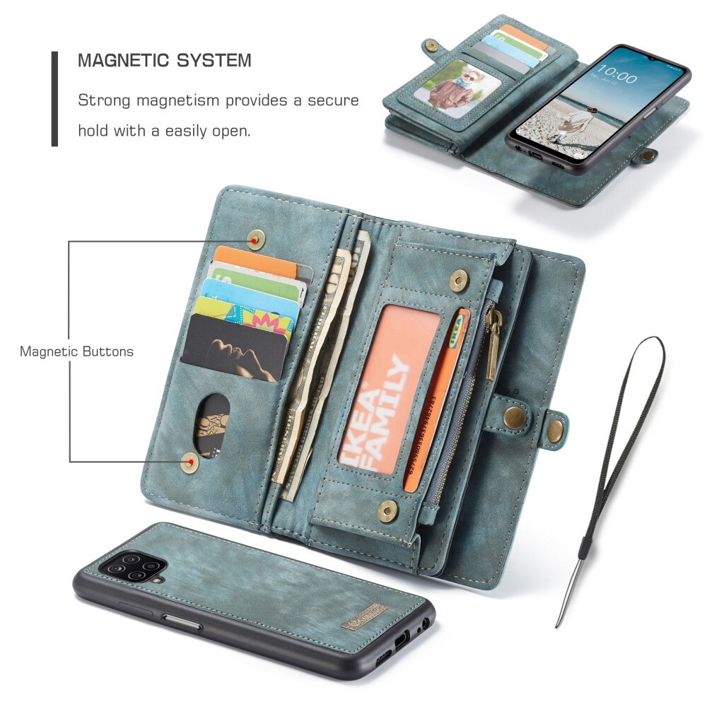Multi-slot Hoesje Samsung Galaxy A12 5G Blauw