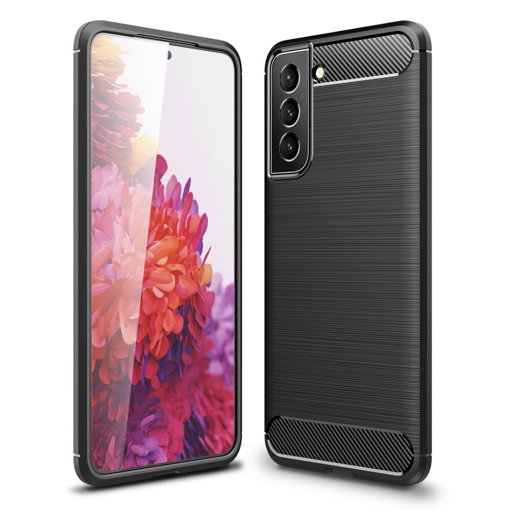 Hoesje TPU Brushed Samsung Galaxy S22 Plus Zwart