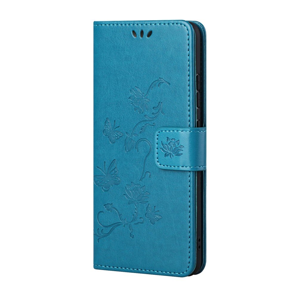 Samsung Galaxy S22 Plus Leren vlinderhoesje Blauw