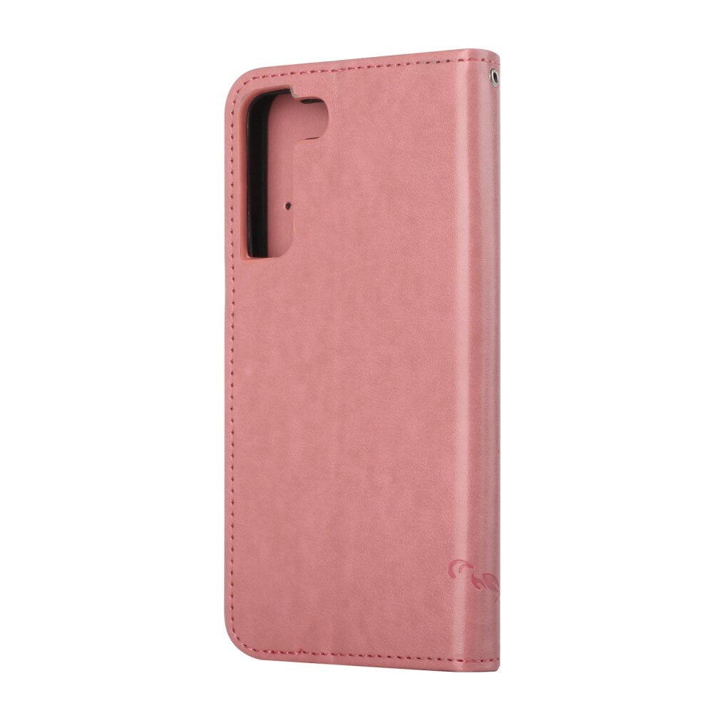 Samsung Galaxy S22 Plus Leren vlinderhoesje Roze