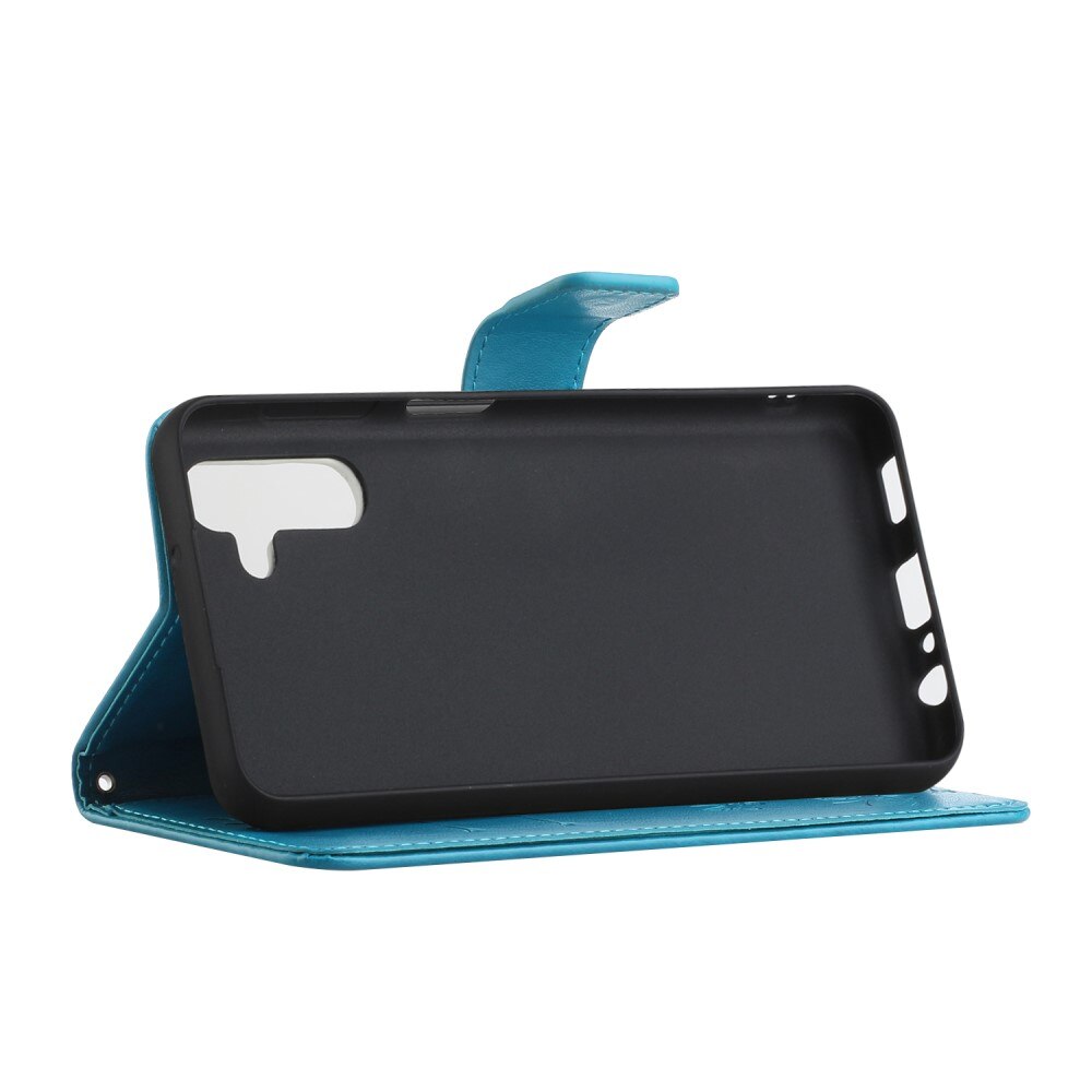 Samsung Galaxy A04s Leren vlinderhoesje Blauw