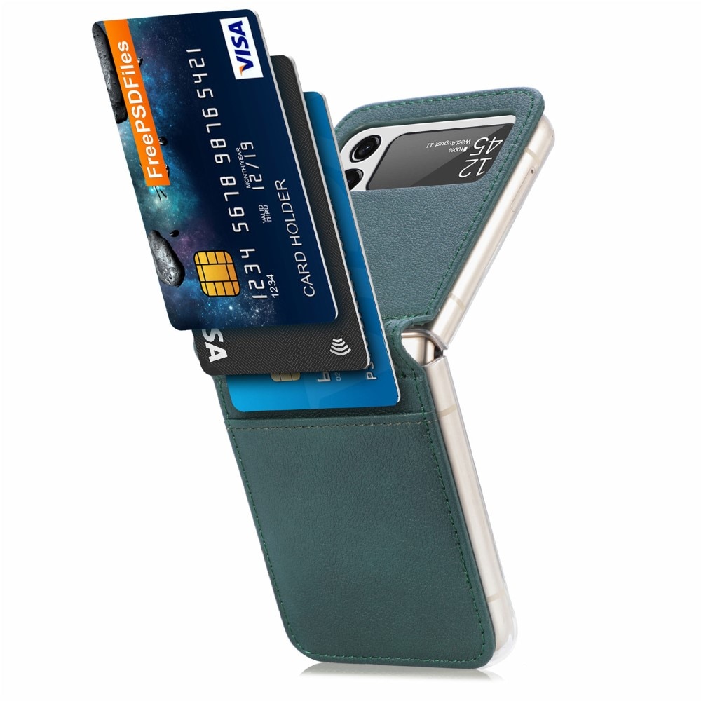 Slim Card Wallet Samsung Galaxy Z Flip 3 Groen