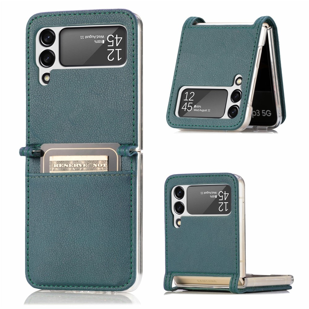 Slim Card Wallet Samsung Galaxy Z Flip 3 Groen