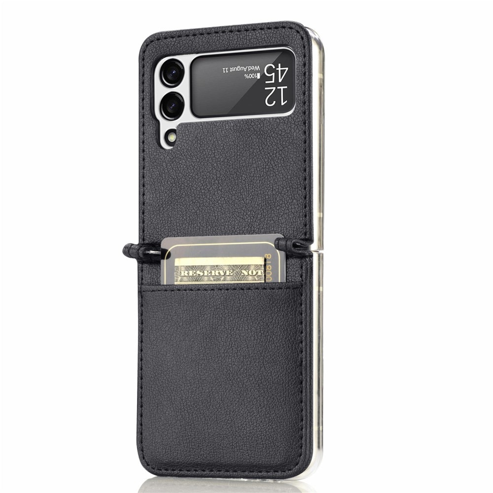 Slim Card Wallet Samsung Galaxy Z Flip 3 Zwart