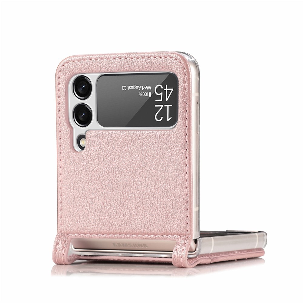 Slim Card Wallet Samsung Galaxy Z Flip 3 Roze