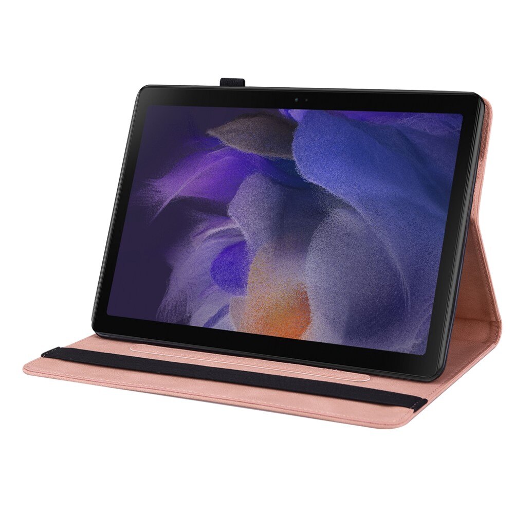 Samsung Galaxy Tab A8 Leren vlinderhoesje Roze