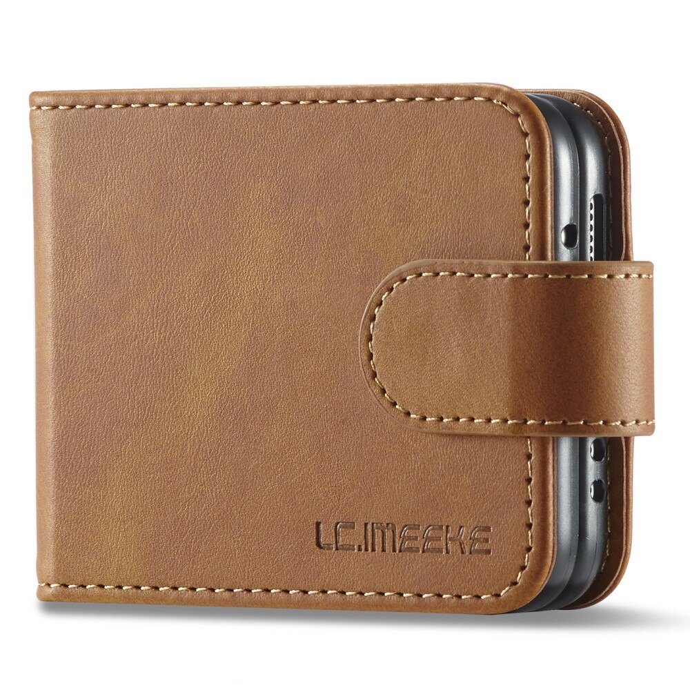 Bookcover hoesje Samsung Galaxy Z Flip 3 Cognac