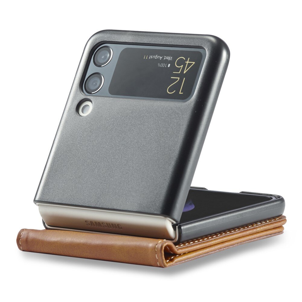 Bookcover hoesje Samsung Galaxy Z Flip 3 Cognac