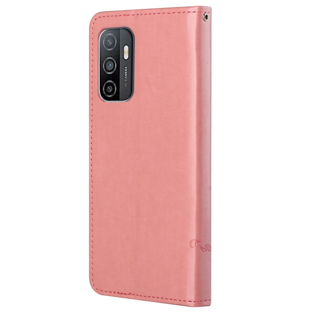 Samsung Galaxy A53 Leren vlinderhoesje Roze