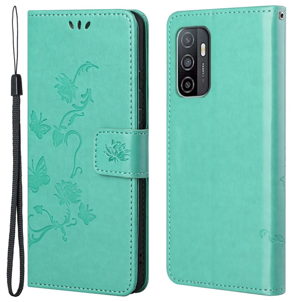 Samsung Galaxy A53 Leren vlinderhoesje Groen