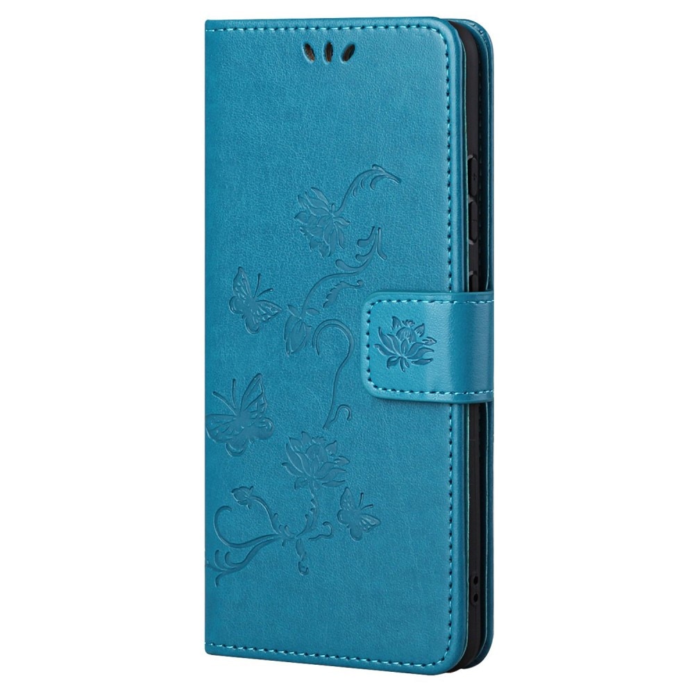 Samsung Galaxy A33 Leren vlinderhoesje Blauw