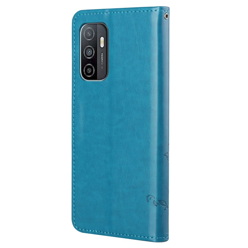 Samsung Galaxy A33 Leren vlinderhoesje Blauw