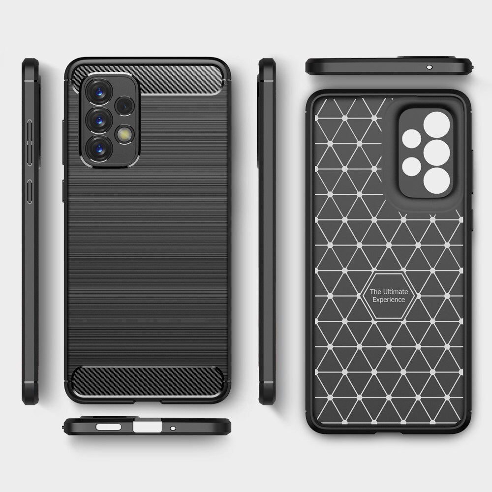 Hoesje TPU Brushed Samsung Galaxy A33 Zwart