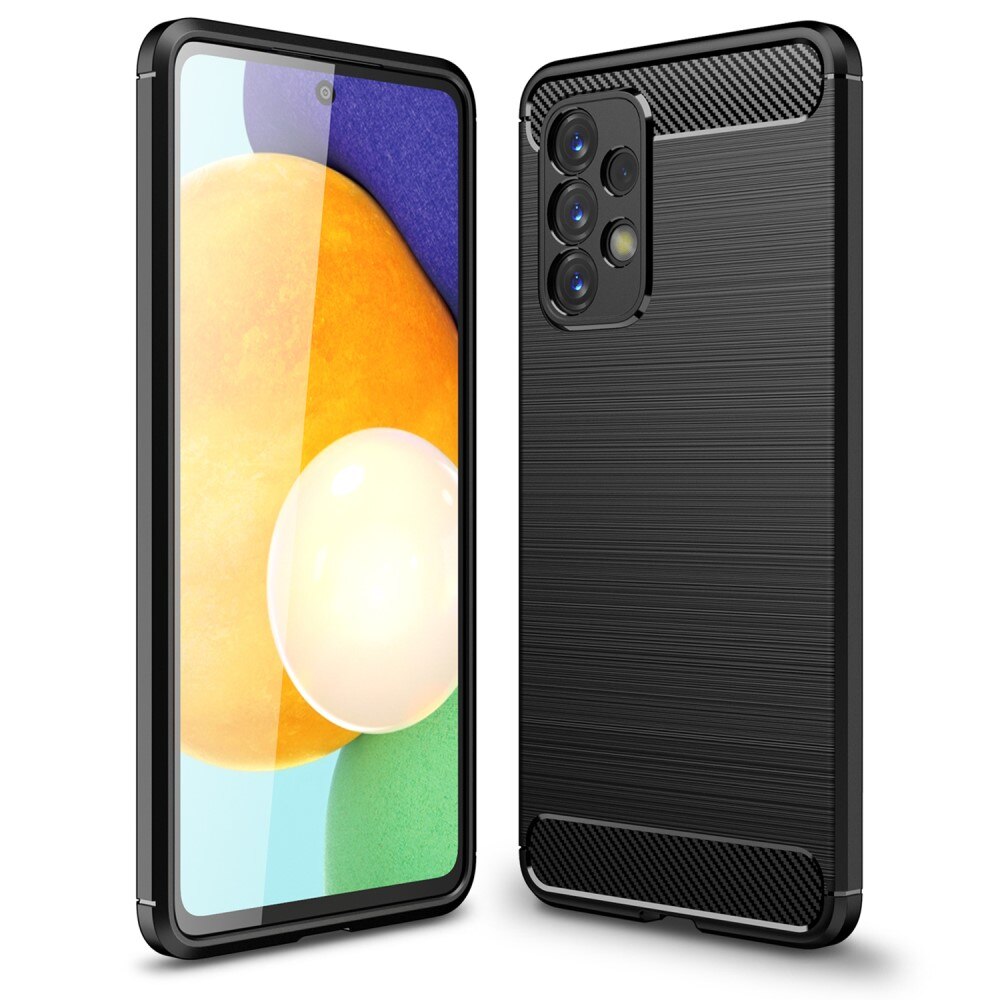Hoesje TPU Brushed Samsung Galaxy A33 Zwart